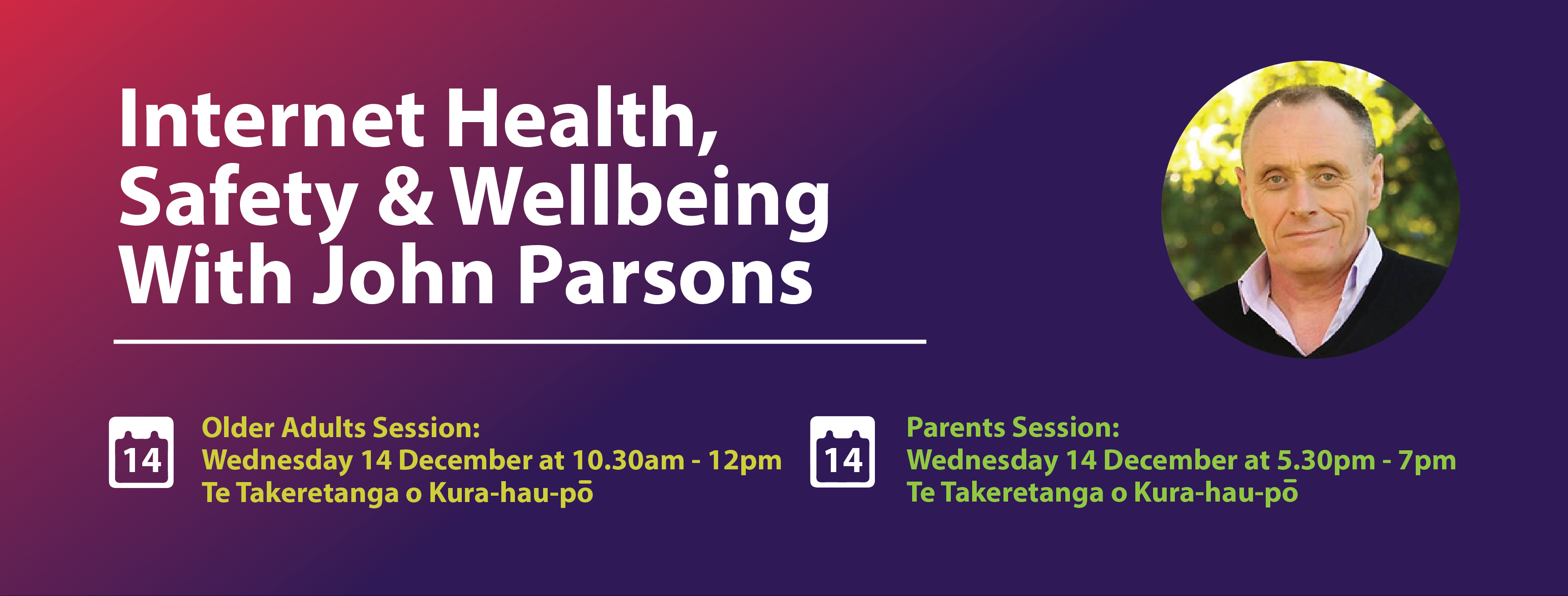 Internet Health, Safety and wellbeing with John Parsons.