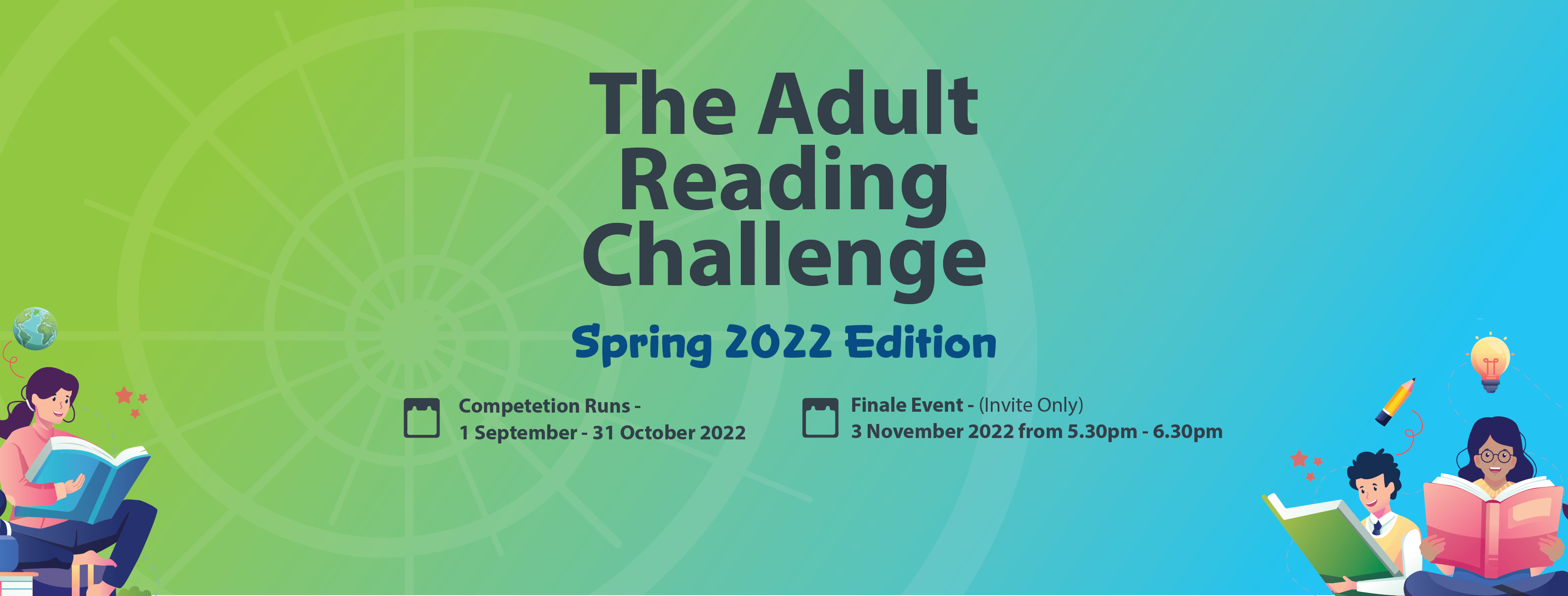 The adult reading challenge spring 2022 edition.