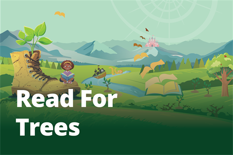 Read For Trees community reading challenge tile.