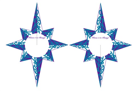 Two colouring in Matariki stars.
