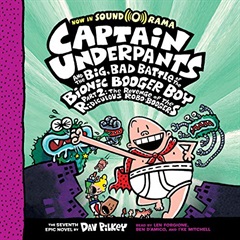 Captain Underpants fighting a big booger monster!