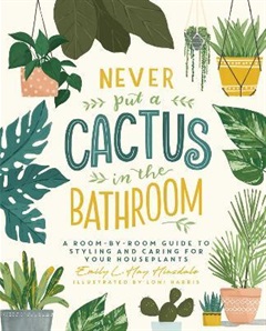 The title written in yellow and green, framed by illustrations of multiple potted plants.