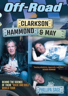 Photo of Jeremy Clarkson, Richard Hammond and James May sitting in boxes.