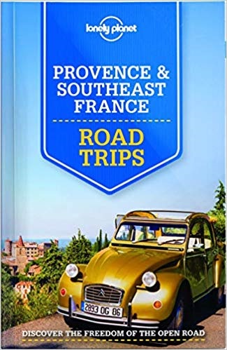 Book cover of old yellow Citroen in Southeast France. 