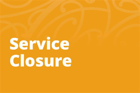 Service closure web thumbnail image.