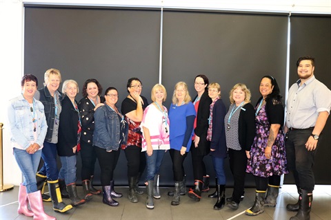 Staff Photo on Gumboot day.